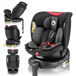 &bdquo;Lionelo Navy i-Size&ldquo; 360&deg; &bdquo;EasyTurn&ldquo; besisukanti automobilinė kėdutė, ISOFIX tvirtinimas ir stabilizatoriaus koja, naudojama atsukta atgal iki 105 cm ūgio, 4 atlo&scaron;o padėtys, ventiliuojama sėdynė, &bdquo;Dri-Seat&ldquo; įdėklai, galvos atramos ir diržo reguliavimas,