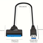 USB 3.0 į SATA III kabelis su maitinimu