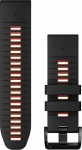 QuickFit&reg; 26 Watch Bands, Graphite/Spark Orange Silicone
