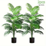 2 vnt. 81.99cm Dirbtinės Palmių Monstera Lapai Dekorui