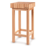 Medinis mėsininko blokas i&scaron; buko medienos 500x150 mm, geltonas