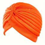 Elastinga klostuota turbaninė kepurė,  Oranžinė