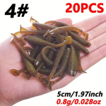 Mink&scaron;ti guminiai masalai žvejybai, 5 cm, įvairių spalvų,  4#