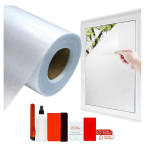 Matinė langų plėvelė (&scaron;erk&scaron;no efektas) &ndash; Privatumas ir &scaron;viesa, 152x300 cm + Montavimo rinkinys