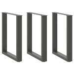Kavos staliuko kojelės, u formos, 3 vnt., 70x(72-73) cm