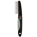 &Scaron;ukos gyvūnams Trixie Coat Untangler Combi, 22 cm, pilkos/juodos