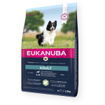Eukanuba sausas pa&scaron;aras suaugusiems mažų ir vidutinių veislių &scaron;unims su ėriena ir ryžiais​, 2,5 kg