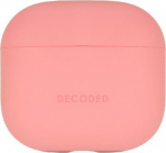 AirPods 4 dėklas - Decoded - Silikoninis smūgiams atsparus - LED indikatorius - Rožinė - Polikarbonatas
