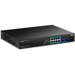 Gigabit Web Smart PoE++ Perjungiklis - TRENDnet - TPE-1020SB - 10 prievadų - 95 W PoE++ - Juodas