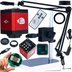 Mikroskopo rinkinys Draco RED PRO KMDBP-HDMI-VGA &ndash; Reguliuojamas stovas, FullHD 60 fps, 2MP jutiklis