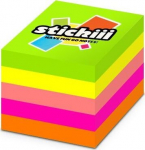 Lipniosios "post-it" lapeliai 51x51mm, 400 lapelių, neoniniai