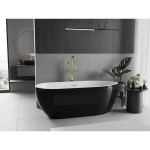 Vonia Mexen Eos, 170 x 75 cm, White/Black + Brushed gold persipylimas