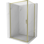 Du&scaron;o kabina Mexen Exo, varstomos durys, 100 x 90 cm, transparent/gold