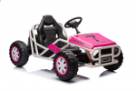 Vienvietis vaiki&scaron;kas elektrinis Buggy A8812, juodas/rožinis