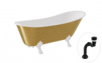 Vonia Besco Olaya Glam 160, Gold+White, su sifonu Klik-klak Black