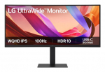 Monitorius LG LCD monitorius 34U650A-B 34" 21:9 WQHD 3440x1440 IPS, 100Hz, 5ms, HDR10, sRGB 99%, USB-C (PD 96W), 2x7W garsiakalbiai
