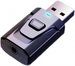 USB &bdquo;Bluetooth 5.0&ldquo; siųstuvas-imtuvas, garso adapteris TV/PC/automobiliui