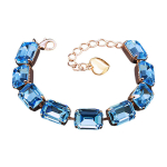 Apyrankė moterims DiamondSky &bdquo;Radiance (Aquamarine Blue)&ldquo; su Swarovski kristalais