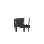 NEOMOUNTS BY NEWSTAR MOTORISED WALL STAND INCL. STORAGE BOX 10 CM. WHEELS VESA 100X100 UP TO 800X600 BLACK