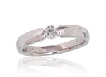 Auksinis žiedas su deimantais moterims Diamond Sky &bdquo;Classic Gold IV&ldquo; i&scaron; 585 baltojo aukso