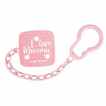 Canpol Babies Laikiklis su klipsu "i Love Mummy", rožinis