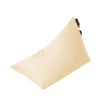 Sėdmai&scaron;is Qubo Tryangle Coconut POP FIT trikampio formos, mink&scaron;to audinio, vaikams
