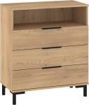 Komoda Meblocross Fresh FRE-03, &scaron;viesaus ąžuolo spalvos
