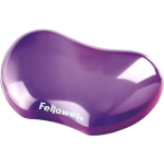 Fellowes Crystal Gel Mouse Gel Wrist Support purple