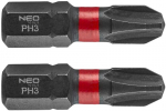 Neo Tools smūginiai antgaliai Ph3 25mm, 2 vnt.