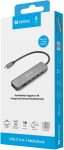 USB-C koncentratorius Sandberg USB-C 6-in-1 MediaDock 4K Dual Display, HDMI, kompakti&scaron;kas dizainas
