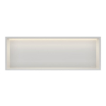 Vonios Lentyna, Įleidžiama Wall-Box One - Balta Su Led Lemputėmis - 30X90X10 Cm