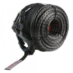 Sintetinis vinies lynas 9,5 mm x 30,5 m (26 500 lbs) su &bdquo;Ram&rsquo;s‑horn&ldquo; kabliu