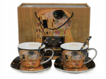 Gustavo Klimto "pabučiavimas" puodelių rinkinys, 2 vnt., 250 ml