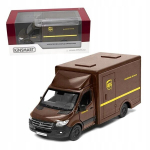 Kinsmart Mercedes-benz Sprinter Ups geltonas modelis 1:48