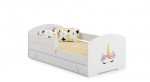 Vaiki&scaron;ka lova LUK 140x70 su stalčiumi ir čiužiniu Unicorn horn
