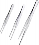 Virtuvinių pincetų rinkinys, nerūdijančio plieno, 3 vnt. (30, 21, 16 cm)
