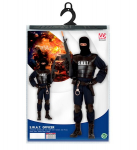 &bdquo;SWAT OFFICER&ldquo; (kombinezonas, neper&scaron;aunama liemenė, diržas su dėklu ir rankine, kelių apsaugos, alkūnių apsaugos, kaukė)