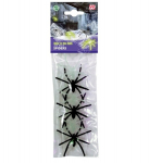 6 SPIDERS glow in the dark and black ass.