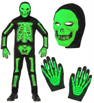 &bdquo;3D SKELETAS&ldquo; (kombinezonas, kaukė su gobtuvu, pir&scaron;tinės)