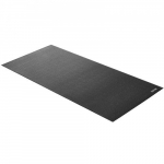 Bėgimo takelio kilimėlis, 91,5x182 cm, juodas, auk&scaron;tos tankio PVC grindų apsauga