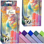 Saulėtos pastelės: 12 spalvų, mink&scaron;tos, meninės kreidelės