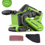 Akumuliatorinis juostinis &scaron;lifuoklis Greenworks GD24BELSND, 24V, be akumuliatoriaus