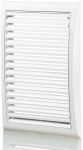 Baltas ventiliacijos grotelių rėmas 172 x 247mm su tinkleliu
