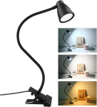 LED spaustukinė stalinė lempa 14 LED, USB, 1 vnt.