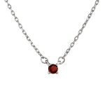 Sidabrinė grandinėlė moterims su granatu Brasco 64017, 42