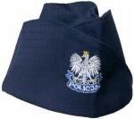 Policijos furažerka - granatinė, su erelio ženklu