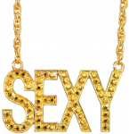 Auksinis "sexy" pakabukas - stilingas hiphopo aksesuaras