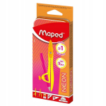 Maped Study Neon geometrinis rinkinys, 9 elementai, metalinis dėklas
