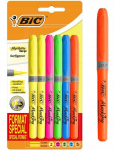 Bic Highlighter Grip Special Format žymekliai, 6 vnt., neoniniai