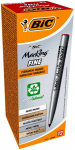 Bic Marking Fine Pocket Ecolutions permanentiniai ra&scaron;ikliai, raudoni, 12 vnt.